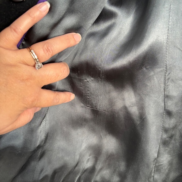 J. Crew Classic Black 100% Wool Pea Coat - Picture 5 of 6